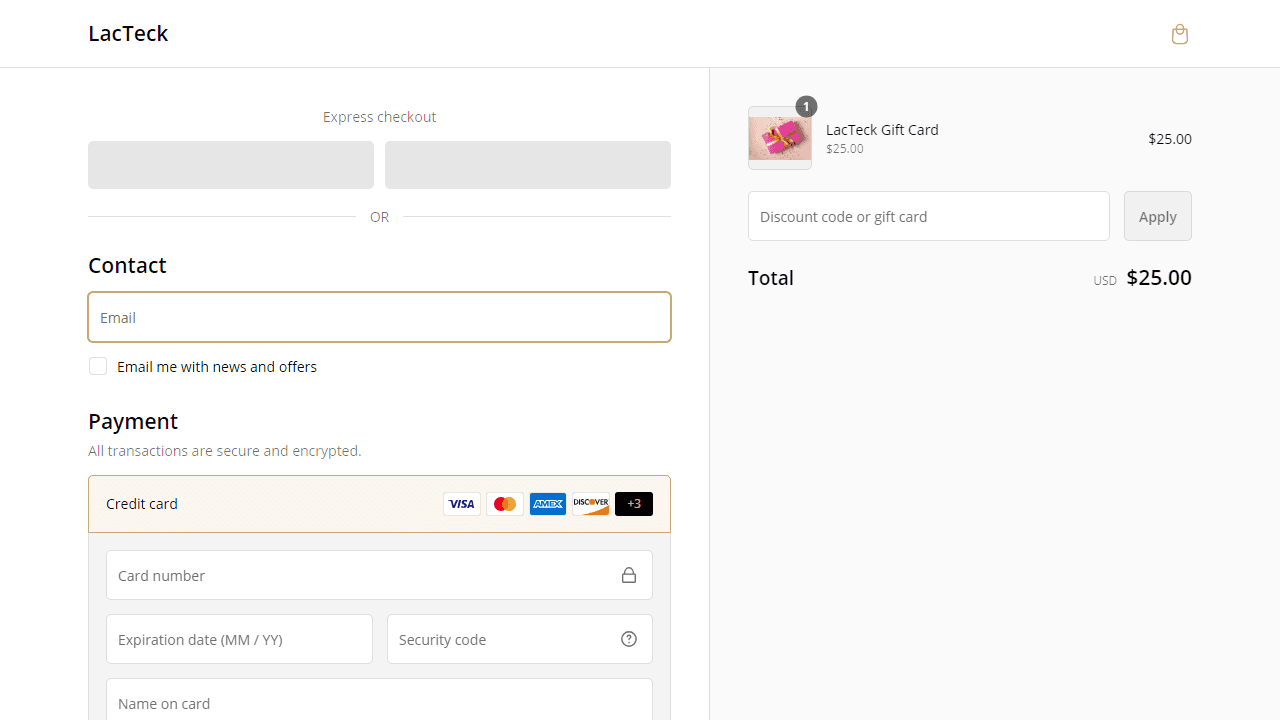 How to apply LacTeck coupon code
